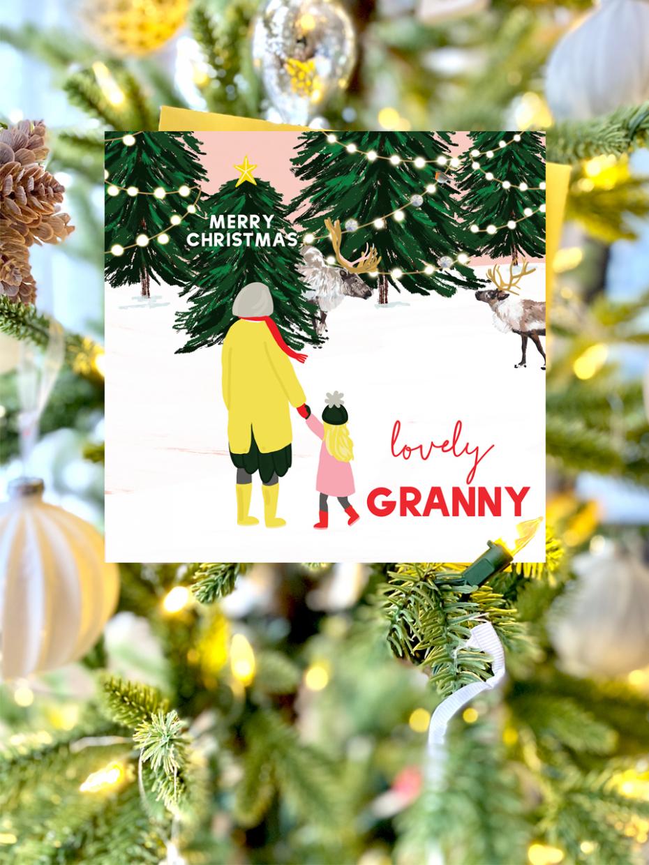 Lottie Simpson 'Lovely Granny' Christmas Card